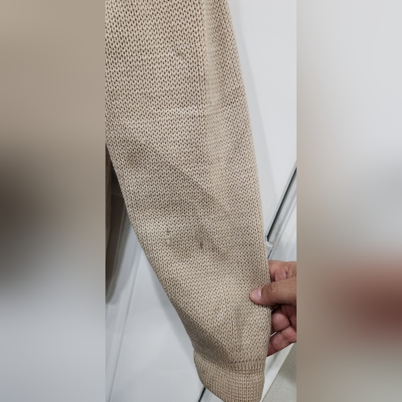 Vintage Baskins Made in Italy men's brown green sweater cardigan size La… - Picture 13 of 15